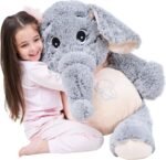 IKASA Giant Elephant Stuffed Animal Plush Toys Gifts Gray (Gray, 39 inches) - Image 2