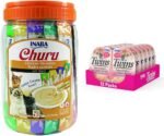 INABA Churu Cat Treats, Grain-Free, Lickable & Twins for Cats, Shredded Chicken & Broth Gelée Side Dish/Topper Cups - Image 2