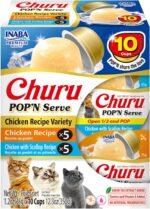 INABA Churu Pop'N Serve Jelly Cat Treat with Vitamin E & Taurine, 34 gram Cup, 10 Cups, Chicken Variety - Image 2