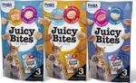 INABA Juicy Bites Grain-Free, Soft, Moist, Chewy Cat Treats with Vitamin E and Green Tea Extract, 0.4 Ounces per Pouch, 9 Pouches Total (3 per Bag), 3 Flavor Variety Pack - Image 2