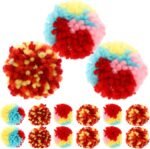 Ipetboom Plush Cat Toys 15Pcs Yarn Puff Cat Toy Cat Balls Small Cat Toy Plush Soft Balls Cat Pom Pom Balls Fuzzy for Pet Toy - Image 2