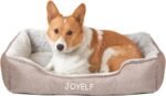 JOYELF Dog Bed Washable Calming Pet Bed, Anti Anxiety Cat Bed & Sofa, Cute Plush Pet Bed for Medium Dog and Cat - Medium Rectangle - Image 2