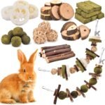 KATUMO Rabbit Chew Toys, 74 PCS DIY Hamster Chew Toys Bunny Teeth Care Molar Kit Ideal for Rabbit, Guinea Pig, Chinchilla, Hamster, Squirrel, Gerbils Etc Small Rodent Pets' Teeth Grinding - Image 2