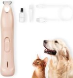 KIKETECH LED Dog Paw Trimmer - Low Noise, Cordless 2 Speed Dog Clippers for Grooming, USB Rechargeable Small Area Shaver for Dog Clippers Cats Hair Around Paws, Eyes, Ears, Face, Rump, RosePink - Image 2