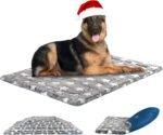 KROSER Dog Bed Reversible (Warm&Cooling), Machine Washable Crate Pad, Pet Mat for Small to Large Dog from 25lbs to110lbs, for Small to XXX-Large Dogs - Image 2