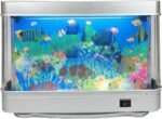 LED Aquarium Sensory Light, 12.2 X 8.9Artificial Tropical Fish Decorative, Fake Aquarium Decorative Lamp with Moving Fish, Bedroom, Kids Room, Living Room, Party Decoration - Image 2