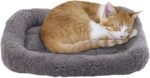 LESYPT Cat Bed 15" x 10" Non-Slip Pet Bed for Curled Sleep, Machine Washable Indoor Cat Mat for Crate Carrier Tree Windowsill, Size S - Image 2