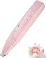 LEYOUFU Dog Paw Trimmer for Grooming, Cordless Electric Small Pet Grooming Clippers Hair Trimmer for Dogs Cats, Low Noise for Trimming Pet's Hair Around Paws, Eyes, Ears, Face, Rump (Pink) - Image 2