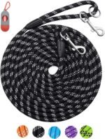 Long Dog Leash for Dog Training 10FT 16FT 30FT 50FT 100FT, Reflective Threads Check Cord Recall Training Dog Lead for Large Medium Small Dogs, Dog Tie-Out Cable for Playing, Camping, or Backyard - Image 2