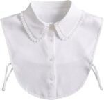 LoudSung Detachable Half Shirt Blouse False Collar Folding Design for Women Girls - Image 2