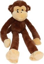 MULTIPET Swingin 19-Inch Large Plush Dog Toy with Extra Long Arms and Legs with Squeakers, Brown, L (Pack of 1), 22374-1 - Image 2