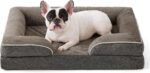 Made4Pets Dog Bed for Medium Small Dogs with Sides Memory Foam Orthopedic Dog Bed with Removable Washable Cover Dog Couch with Waterproof Liner Dog Sofa Non-Slip Bottom & Egg-Crate Foam, Brown - Image 2
