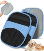Magic Brush Glove Pet Hair - 2 Pack Electrostatic Grooming Removal Gloves for Dogs and Cats, The Magic Brush Pure Path Yomi Pet Grooming Needs, Fur Remover for Furniture, Clothes, Car Seats (Blue) - Image 2