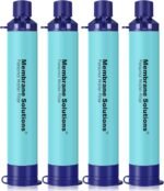 Membrane Solutions Straw Water Filter S1, NSF/ANSI 42&372&401 certificated, Survival Filtration Portable Gear, Emergency Preparedness, Supply for Drinking Hiking Camping Team Family Outing - Image 2