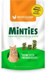 Minties Dental Treats for Cats, Chicken Flavored Treats for Cats, Freshens Breath and Controls Tartar, 2.5oz - Image 2