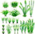 MyLifeUNIT Aquarium Plants, 20 Pack Artificial Fish Tank Plants for Aquarium Decorations (Green) - Image 2