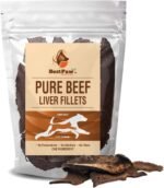 Natural Beef Liver Fillet for Cat & Dog Treats Made in Canada, Trainer Favourite All Natural Beef Liver Treats for Dogs & Cats, Gluten Free, Grain Free, Beef Dog Treat, Crunchy Chew Puppy Training Snack Bite - Image 2