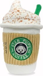 Nestpark Parody Star Pups Coffee Dog Toy Pup'kin Spice Latte - Funny Plush Squeaky Crinkle Dog Toys for Medium, Small and Large for Dog Birthday - Image 2