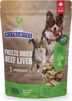 Nutri Bites Beef Liver Dog Cat Treats Freeze Dried High Protein Premium Quality Single Ingredients 17.6 Oz - Image 2