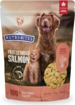 Nutri Bites Freeze Dried Salmon Dog & Cat Treats | Healthy Pet Training Treats or Food Topper | All Natural, 1 Single Animal Protein, High Protein | Premium Bulk Value Pack, 14 oz - Image 2