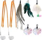 ORSDA 3in1 Interactive Cat Toys Replacement Attachments 7PCS Cat Teaser Toy Refills Cat Wand Attachments - Image 2