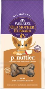 Old Mother Hubbard Classic Crunchy Natural Dog Treats, P-Nuttier Mini Biscuits, 5-Ounce Bag - Image 2