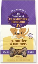 Old Mother Hubbard P-Nuttier ‘N Nanners Grain Free Oven Baked Mini Dog Treats, Banana & Peanut Butter, 16-Ounce Bag - Image 2