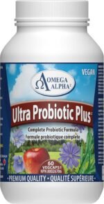Omega Alpha Ultra Probiotics Plus, Digestive Supplement for Gut Health & Flora Balance, 8 Strains Enzymes, 10 Billion, 60 Veg Capsules, 60 Day Supply - Image 2