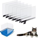 Oncpcare 6 Pack Cat Litter Box Pee Shields, High Side Open Top Kitty Pan Shield - Keep Litter in The Pan, (Box Not Included) - Image 2
