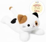 Onsoyours Original Heatable & Weighted Calico Cat Stuffed Animals, 15 inch Microwavable Kitten Plushie for Warmth & Stress Relief - Comfort Soft Plush Toys for Kids and Adults - Image 2