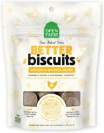 Open Farm Better Biscuits, Oven Baked Dog Treats with Probiotics, Chicken & Oatmeal Recipe, 8oz Pouch - Image 2