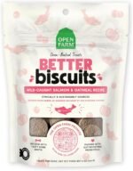 Open Farm Better Biscuits, Oven Baked Dog Treats with Probiotics, Wild-Caught Salmon & Oatmeal Recipe, 8oz Pouch - Image 2