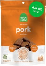Open Farm, Dehydrated Dog Treats, High Protein & Low Carbohydrate Dog Snacks, Chewy Texture, Made with Ethically & Sustainably Sourced Ingredients, Pork Recipe, 4.5oz Pouch - Image 2