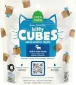 Open Farm, Kitty Cubes, Freeze Dried Raw Cat Treats, Grain-Free, High-Protein Cat Treat with Probiotics, Omega Fatty Acids & Superfoods, Surf & Turf Recipe, 1.5oz Bag - Image 2