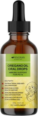 Organic Oregano Oil, 60ml, Natural Antibiotics | Immune Support, for Dogs Digestive Health, for External Deworming & Flea/Tick Prevention | Coat/SkinIssues -100% Natural Food-Grade - Image 2