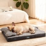 Orthopedic Dog Bed with Removable Headrest Bolster, Washable Pet Bed with Egg Crate Foam, Waterproof Dog Bed for Head & Joints Support, Comfy Pet Bed with Pillow and Nonskid Bottom for Kennel, Travel - Image 2