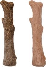 Outward Hound Dogwood Wood Durable Dog Chew Toys, Real Wood & Calming Hemp, 2-Pack, Medium - Image 2