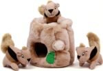 Outward Hound Hide A Squirrel Plush Dog Toy Puzzle, Medium - Image 2