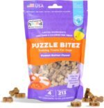 Outward Hound by Nina Ottosson Puzzle Bitez USA Made Dog Treats, Peanut Butter Flavor, Bite-Sized Training Reward and Interactive Puzzle Toy Treats, 7.5oz - Image 2