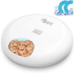 Ownpets Automatic Timer Pet Feeder, Auto Cat Food Dispenser with Battery USB Power Supply, Automatic Cat Feeder Wet & Dry Food, Two Ice Packs, 6-Meal(Each ½ lb) - Image 2