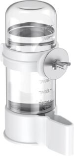 Pawfly Bird Water Dispenser Automatic Feeder, Plastic Bird Cage Water Dispenser, White Parrot Waterer for Parakeet Cockatiel Budgie Lovebirds (Not Fit for Food Feeding) - Image 2