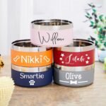 Personalized Dog Bowl,Custom Dog Bowl Stainless Steel,Custom Dog Bowls with Name,Custom Name Dog Cat Pet Water Food Bowl (18cm) - Image 2