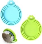 Pet Food Can Cover Set, Universal Silicone Cat Dog Food Can Lids 1 Fit 3 Standard Size Can Tops Covers for Pet Cat Dog Feeding Can and Wet Food Storage, Multi-Functional Pet Food Can Supplies(2PCS) - Image 2