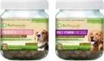 Pet Naturals, Daily Probiotic for Dogs, Digestive Health Supplement, Natural Duck Flavor & Multi Vitamins for Dogs, Daily Multivitamin with 24 Healthful Nutrients, 90 Bite-Sized Chews Brown - Image 2