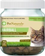 Pet Naturals, Hairball, Digestive and Skin, Supplement for Cats, Chicken Liver Flavor, 70 Bite-Sized Chews - Image 2