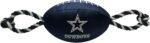 Pets First NFL Dallas Cowboys Football Dog Toy, Tough Quality Nylon Materials, Strong Pull Ropes, Inner Squeaker, NFL Team Color - Image 2