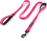 Pioneer Petcore Dog Leash - 6ft Long, Double Handles, Heavy Duty, Reflective for Control & Safety, Large/Medium Dogs (Pink) - Image 2