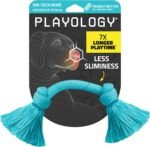 Playology Dog Toys | Dri-Tech Rope Toy Tug of War Rope for Aggressive Chewers | Medium Peanut Butter Scented Toy - Easy to Clean and Made from Non Toxic Materials - Image 2