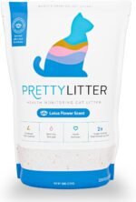 PrettyLitter Health Monitoring Cat Litter (Lotus Flower, Non Clumping) | Lightweight & Low Tracking, Colour Changing Silica Gel Crystals, Advanced Odour Control — 6 Lbs, 1-Pack (Up to 1 Month Supply) - Image 2