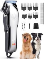 Professional Dog Clippers for Thick Heavy Coats/Low Noise, Cordless Dog Hair Trimmer for Grooming 7000 RPM, Dog Grooming Kit with Ceramic Blade, Dog Shaver Cat for Pets & Animals (MS041) - Image 2